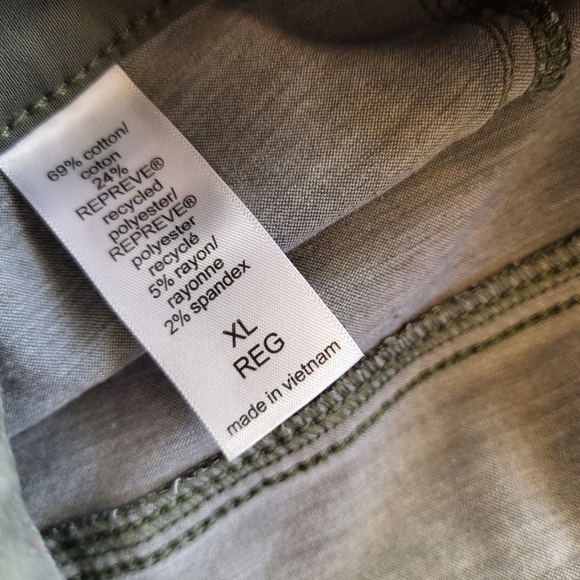 M Jeans by Maurices High Rise Women's Size XL Reg Olive Green Skinny - Picture 4 of 8